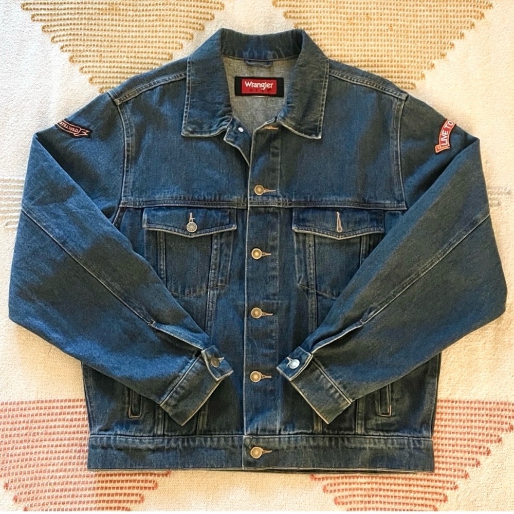 Wrangler Unisex 90s Blue Denim Jacket